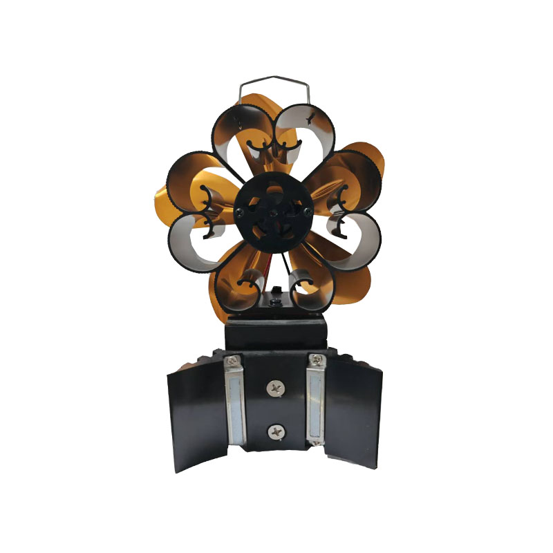 Heart-Shaped 5-Blade Heat-Powered Stove Fan product image 1